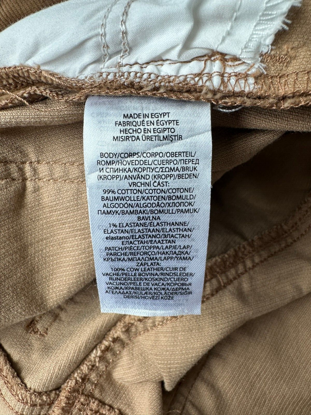 Lauren Ralph Lauren Camel Brown Straight Leg High Rise Corduroy Pants Size 14