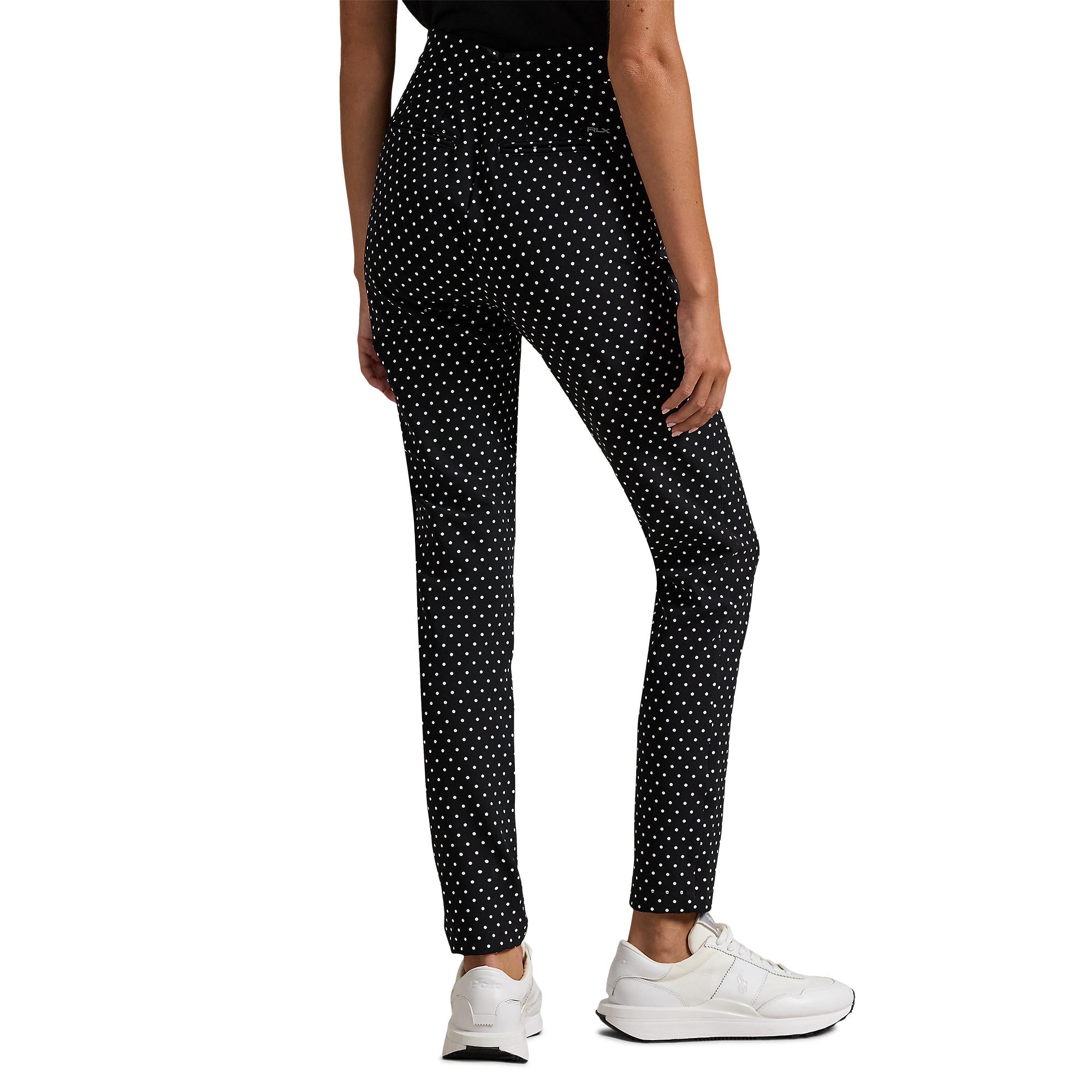 RLX Ralph Lauren Women's Eagle Stretch Twill Golf Pants - Polo Black Polka Dot