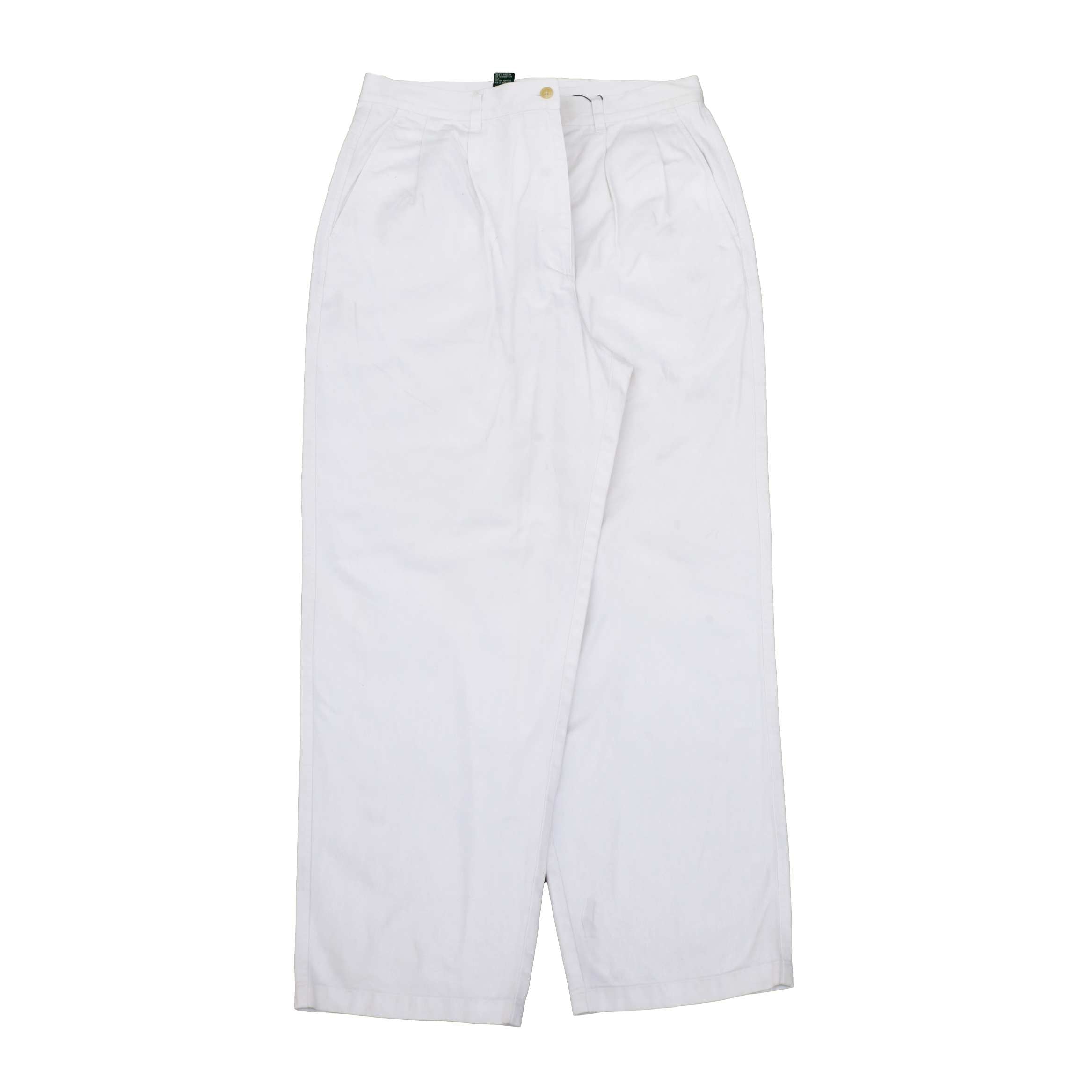 RALPH LAUREN Chino Trousers Pant White Womens UK14
