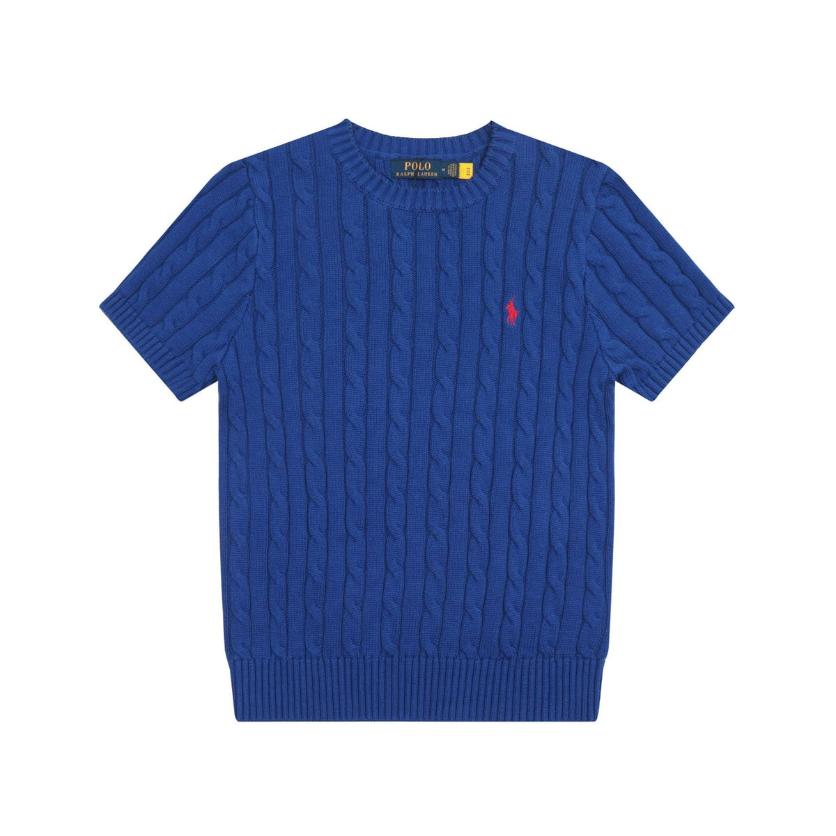 Ralph Lauren Knitted sweaters Ralph Lauren Knitted Short Sleeved Shirt Small Standard Twist Knitted Crew Neck Short Sleeve