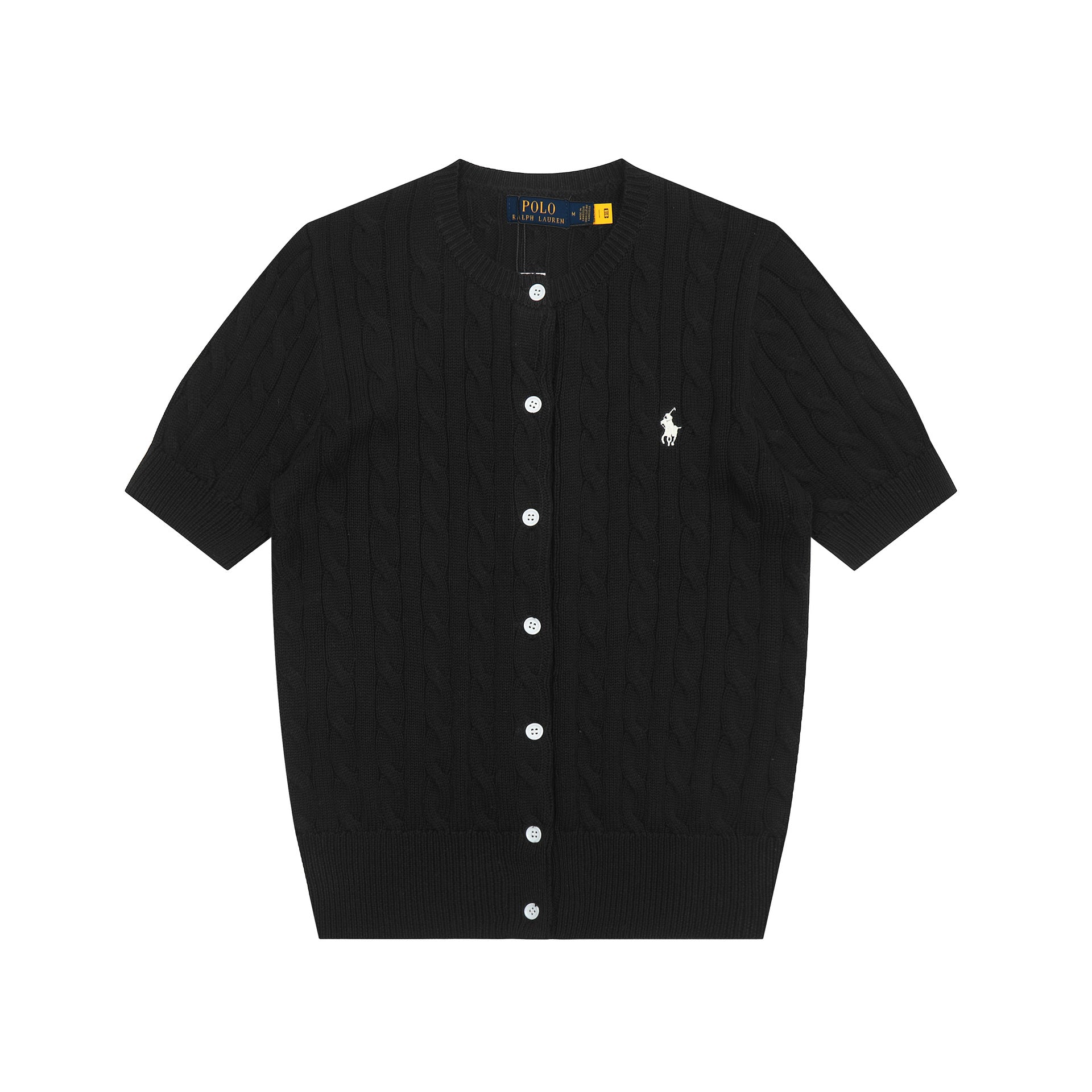 Ralph Lauren Knitted sweaters Ralph Lauren Knitted Short Sleeved Shirt RL Ralph Pony Standard POLO Short Sleeve Knitted Sweater Cardigan T-Shirt
