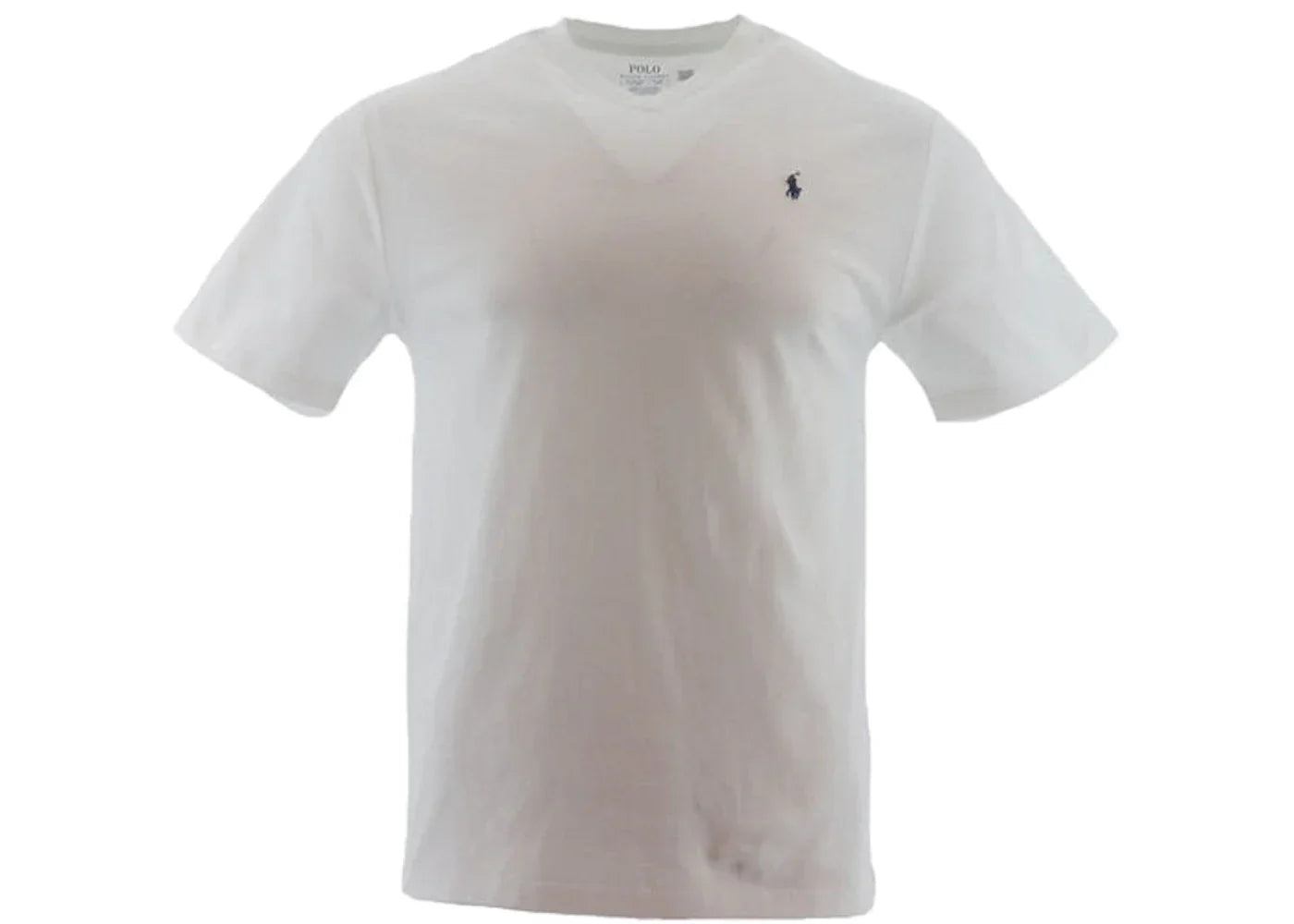 Polo Ralph Lauren Boys Short-Sleeve Cotton Jersey V-Neck T-shirt White