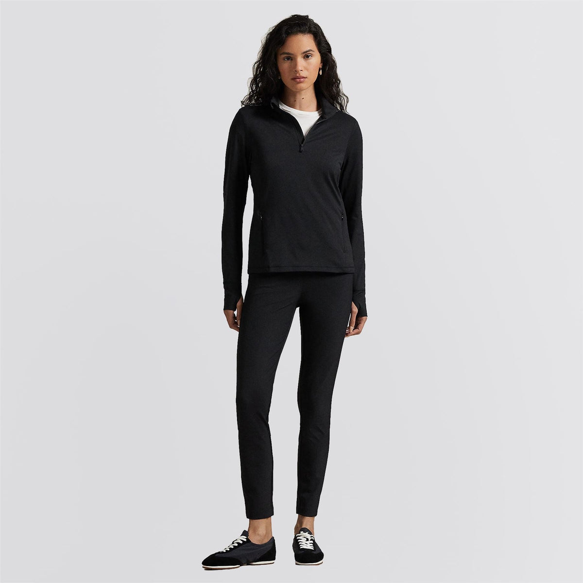 RLX Womens Stretch Twill Skinny Pants Polo Black