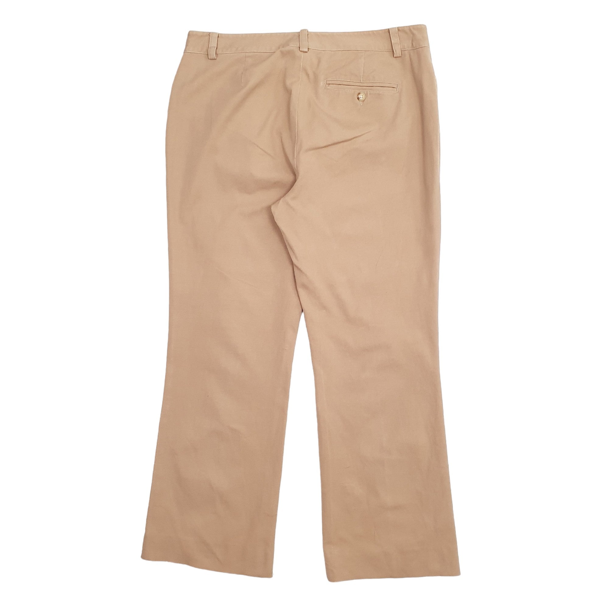 Womens Ralph Lauren Tan Chino Cotton Blend  Trousers UK14