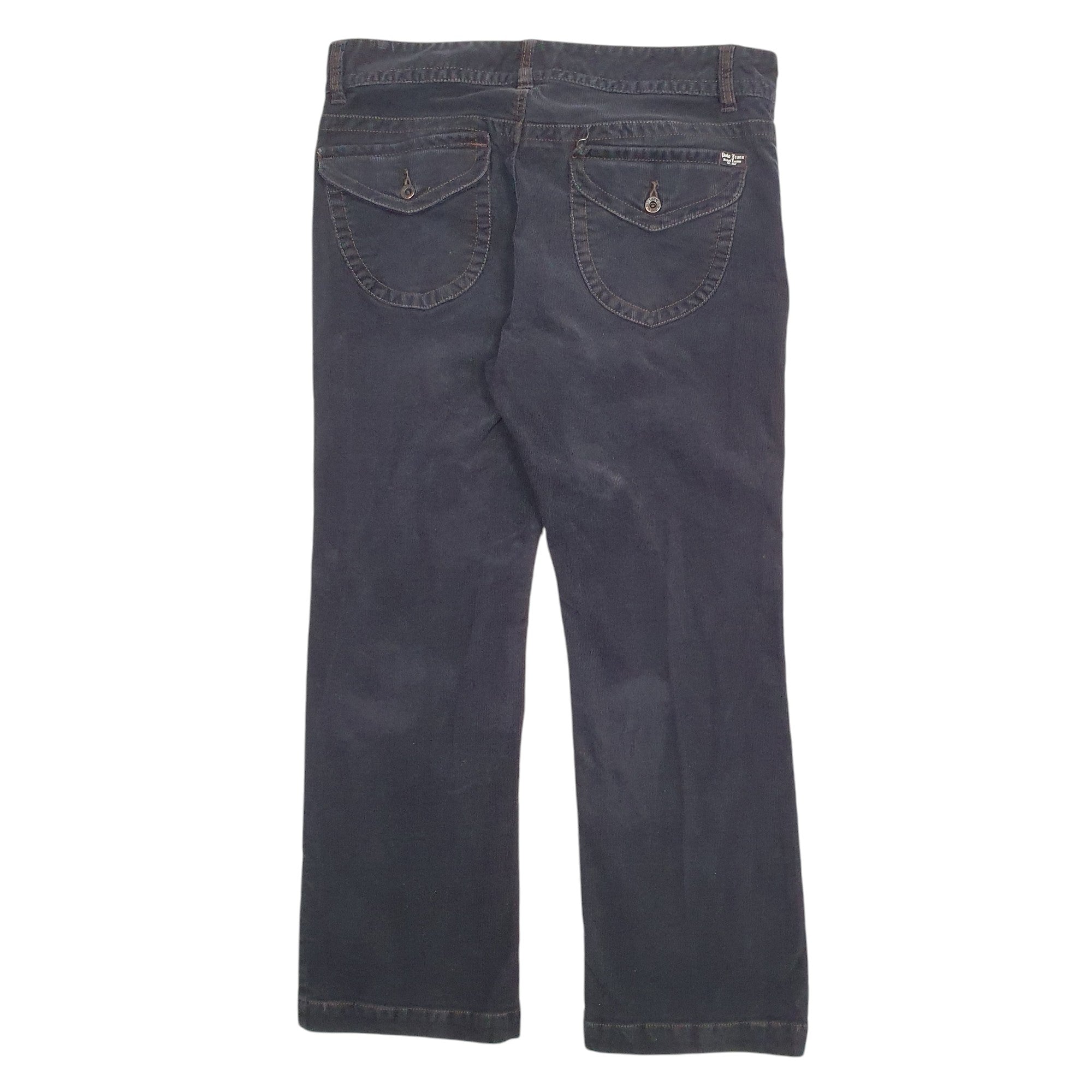 Womens Ralph Lauren Black Corduroy Cotton  Trousers Womens UK12