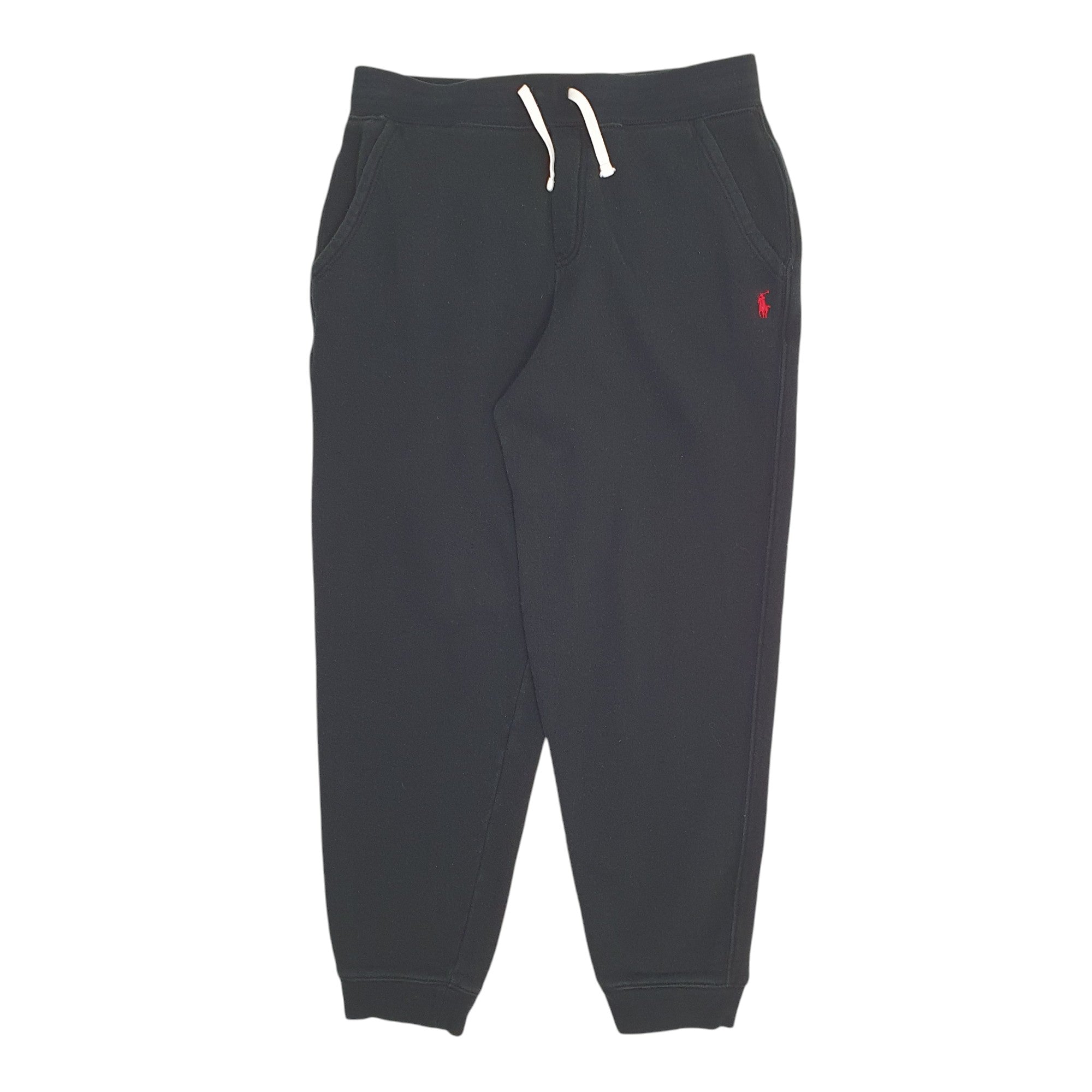 Womens Polo Ralph Lauren Black Jogger Cotton Blend  Trousers Womens UK6