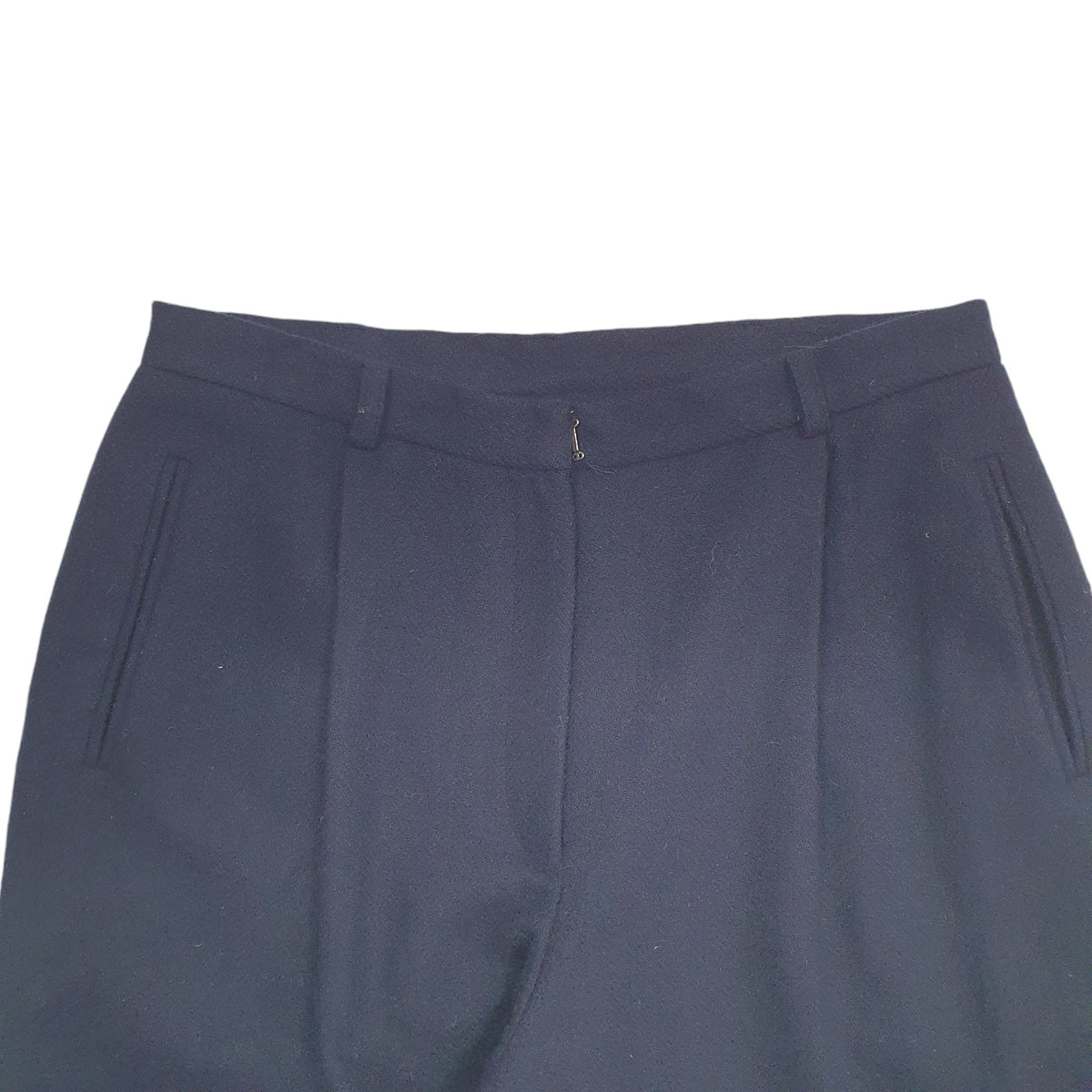Womens Ralph Lauren Navy Chino Wool  Trousers UK12