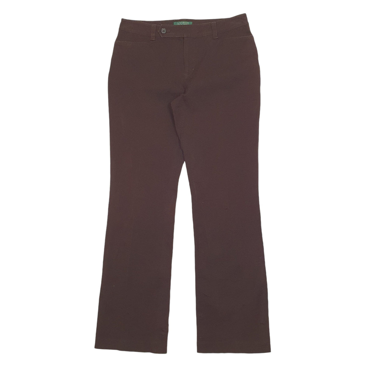 Womens Ralph Lauren Brown Chino Cotton Blend  Trousers UK12
