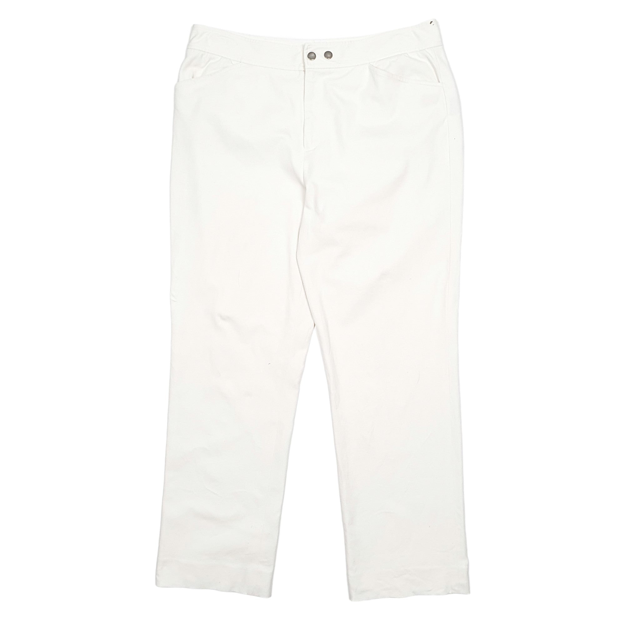 Womens Ralph Lauren Stretch Fit Cream Chino Cotton Blend  Trousers UK14
