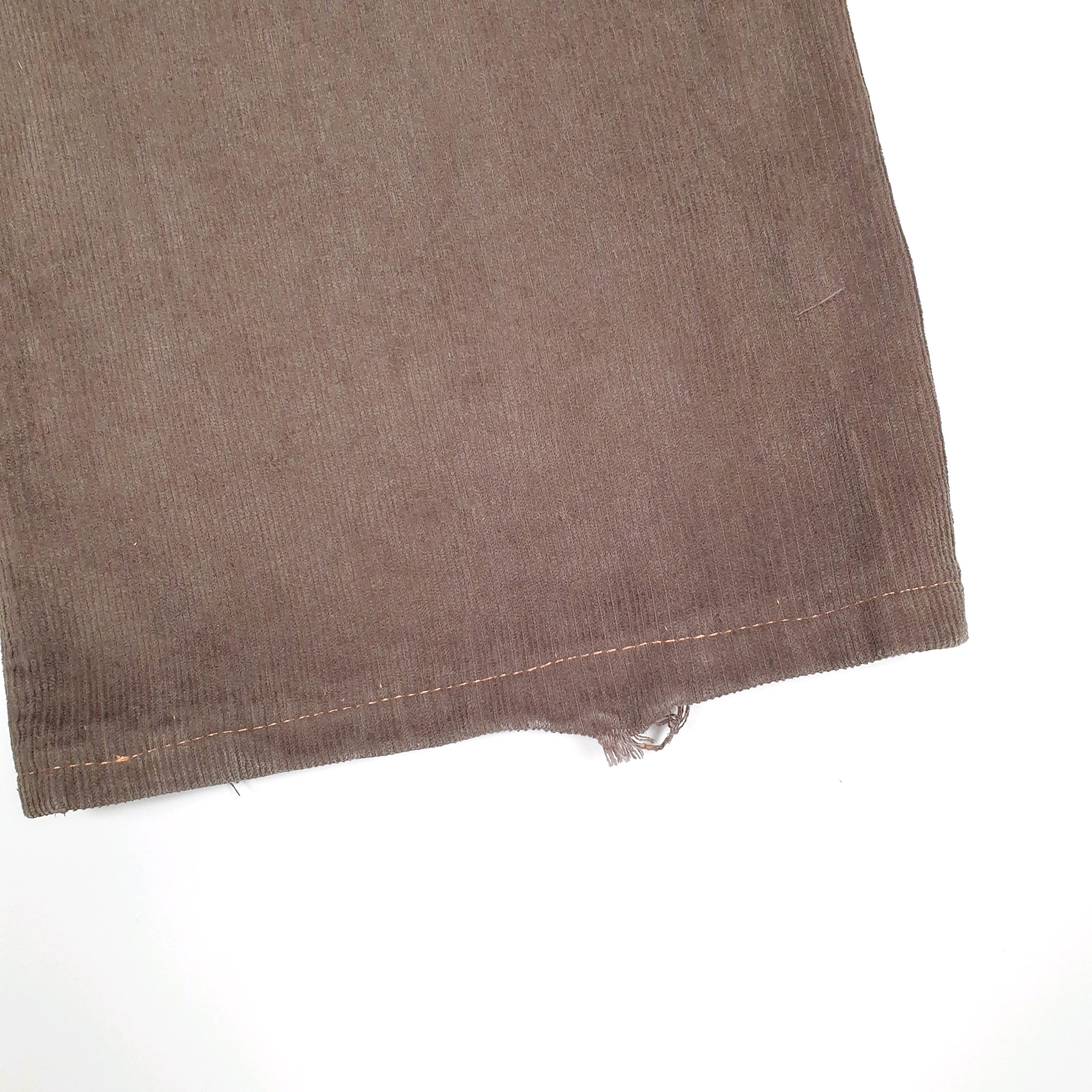 Womens Ralph Lauren Polo Jeans Co Low Rise Brown Corduroy Cotton  Trousers UK14