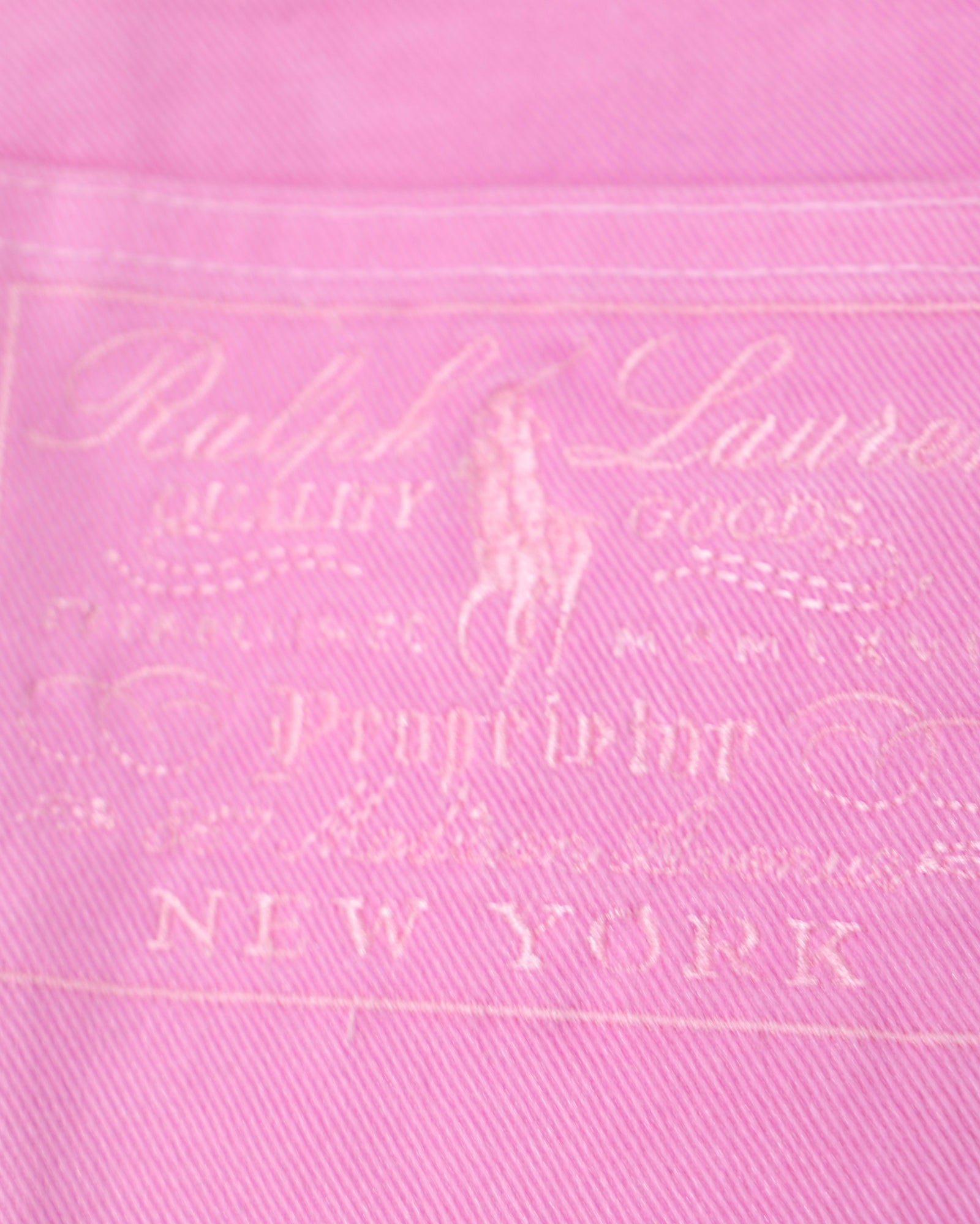 Women's Ralph Lauren Wide Leg Jeans in Pink Cotton