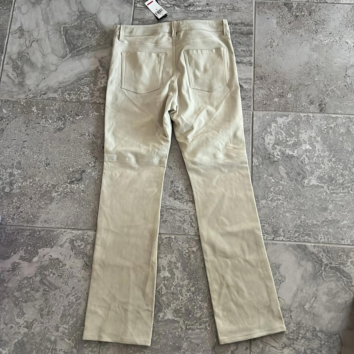 Lauren Ralph Lauren Goat Suede Straight Leg Pants, Size 12 New w/Tag Retail $695