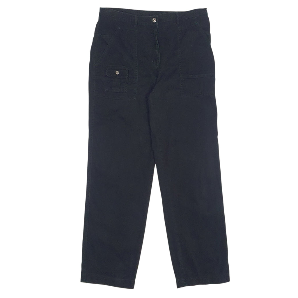 LAUREN RALPH LAUREN Cargo Workwear Trousers Black Womens  16