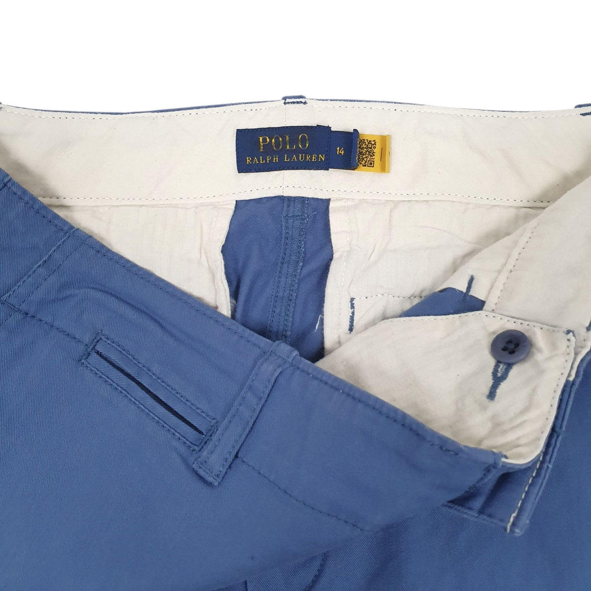 POLO RALPH LAUREN Capri Chino Trousers Blue Womens  14