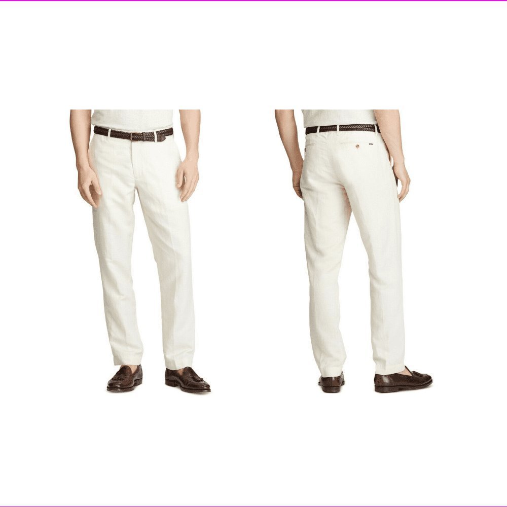 Polo Ralph Lauren Men's Linen Blend Straight-Fit Pants-C-30WX30L