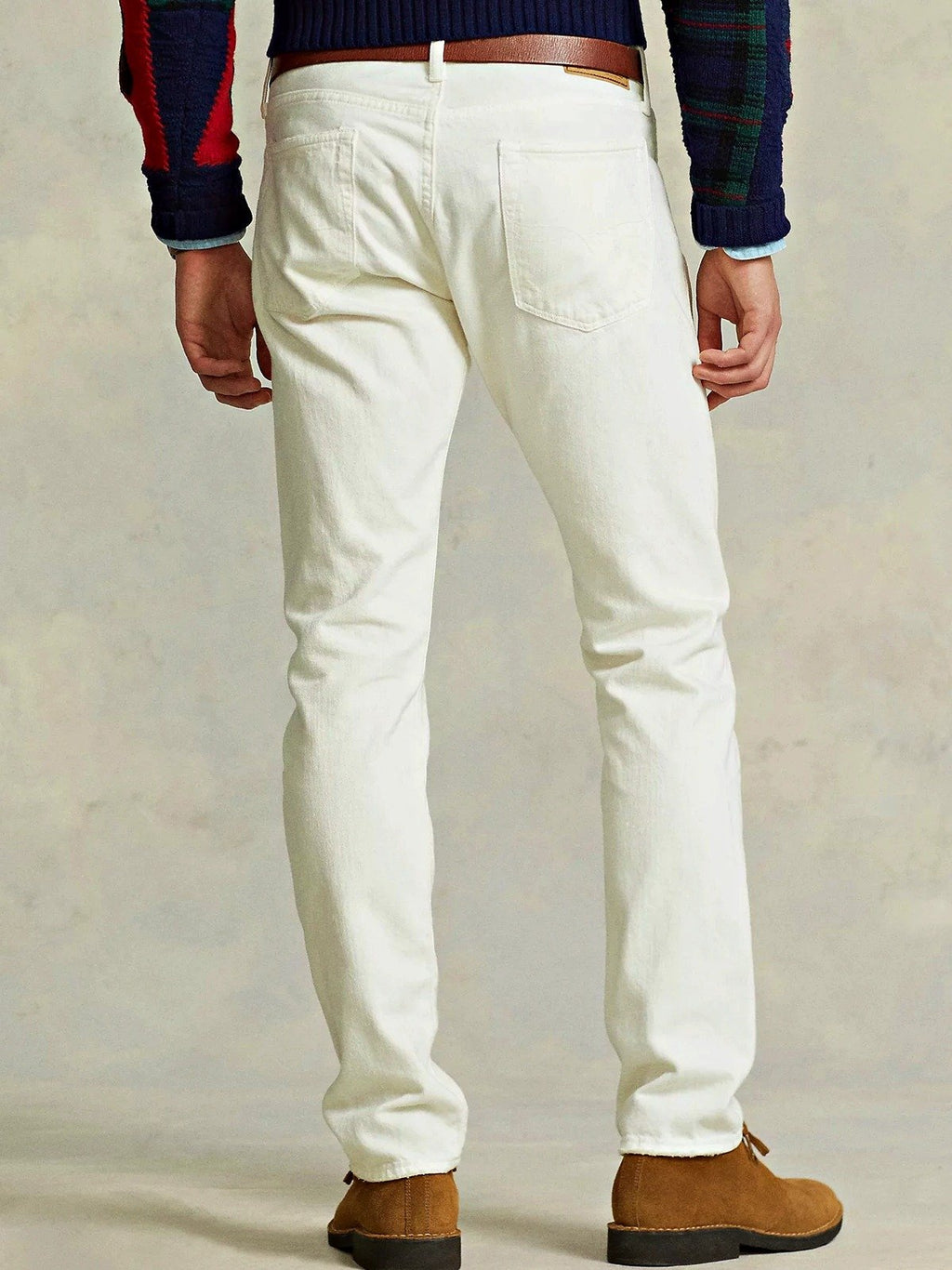 Polo Ralph Lauren Men's Sullivan Slim Distressed Jean White Size 38 (MSRP $198)
